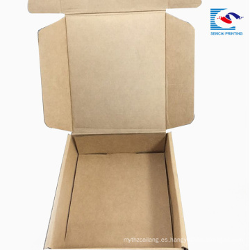 Caja de papel del alimento de la pizza acanalada Brown del diseño modificado para requisitos particulares de Sencai